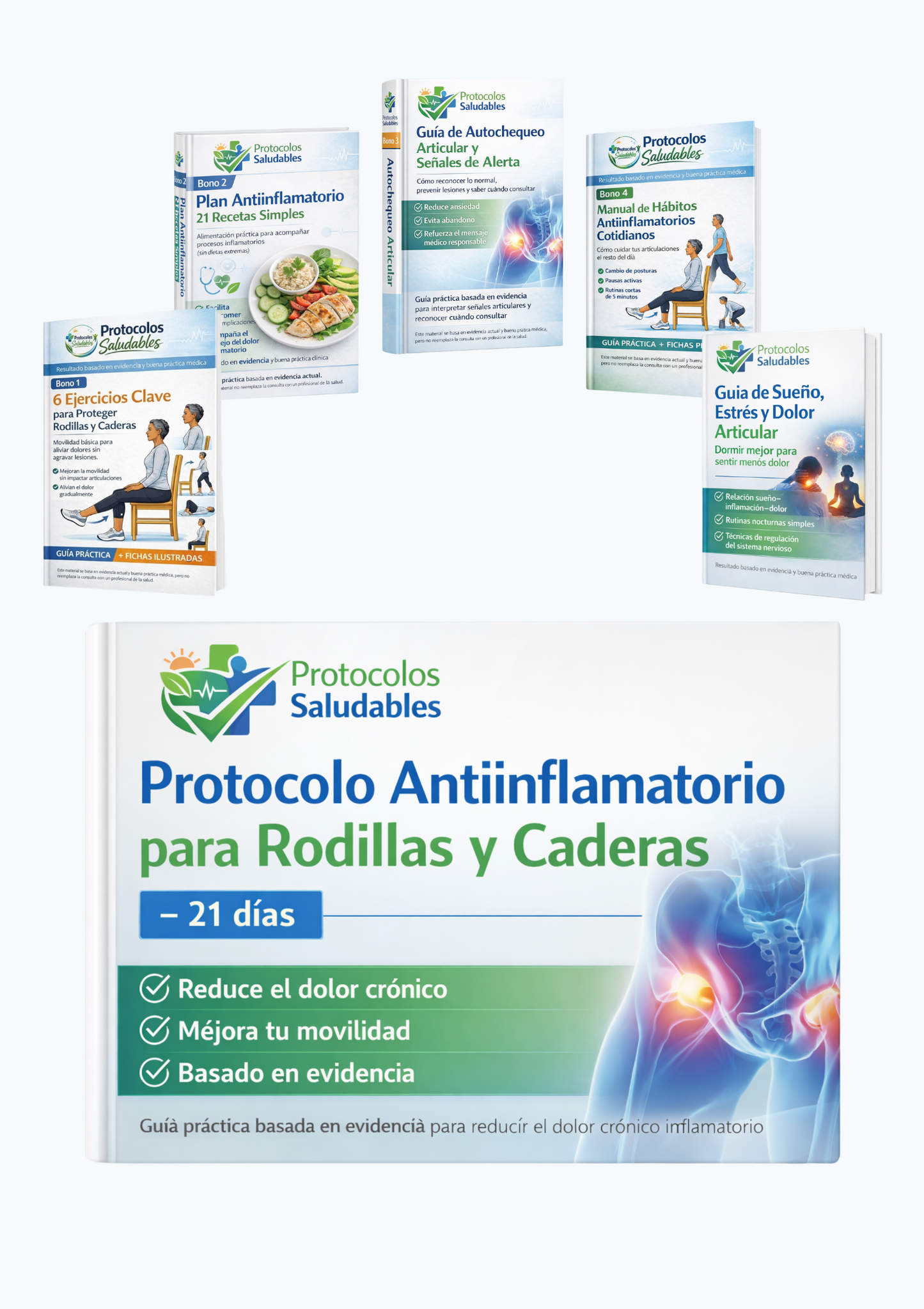 Protocolo Antiinflamatorio para Rodillas y Caderas 21 dias
